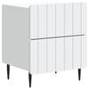 vidaXL Dulap de noapte Alb 43 x 34,5 x 49,5 cm Lemn prelucrat