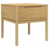 vidaXL Măsuță de veioză FLORO maro ceară 55x55x54 cm lemn masiv pin