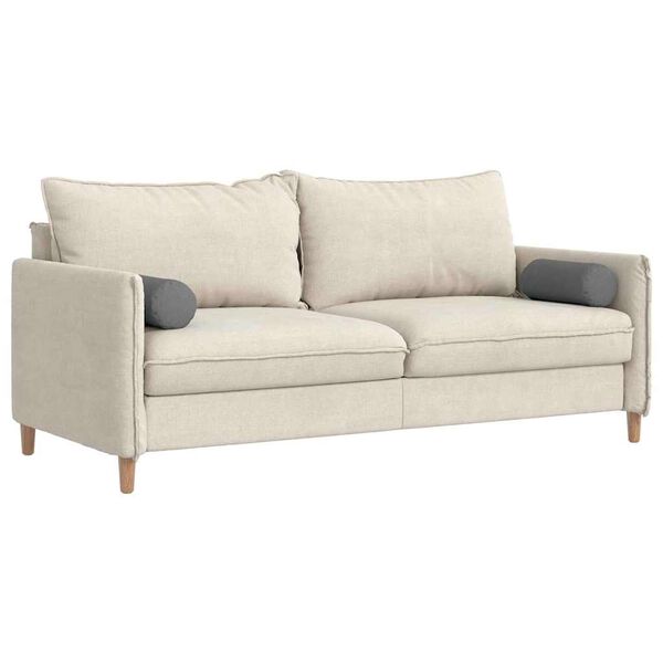 vidaXL Perne Bolster 2 pcs Gri închis Ø 15 x 40 cm țesătură