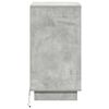 vidaXL Dulap de noapte Gri din beton 39 x 34,5 x 65 cm Lemn compozit