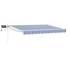 vidaXL Marchiză retractabilă manuală cu led-uri 3,5 x 2 m