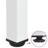 vidaXL Picioare pentru măsuță de cafea, 4 buc., alb, 42-44 cm, oțel