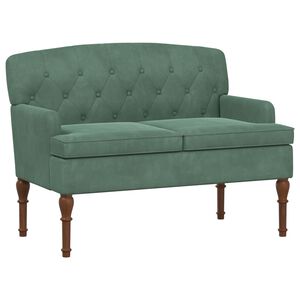 vidaXL Canapea cu capitonaj butonat Verde Mării 111 x 65 x 79 cm
