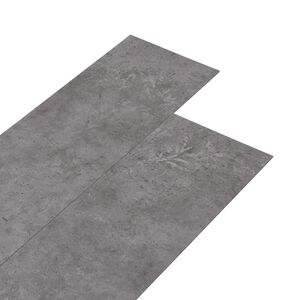 vidaXL Plăci de pardoseală autoadezive, gri beton, 5,02 m&sup2;, PVC, 2 mm