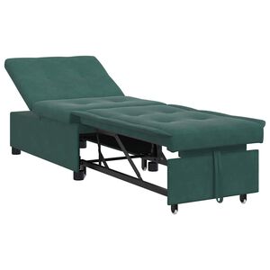 vidaXL Pat canapea Verde &icirc;nchis 194 x 67 x 82 cm Catifea