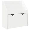 vidaXL Raft pentru copii Alb lucios 60 x 29,5 x 69 cm Lemn compozit