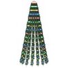 vidaXL Brad de Crăciun LED 150 cm 240 LED-uri Multicolor Oțel Verde