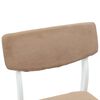 vidaXL Scaune de dining 2 pcs Alb 48 x 49 x 95 cm