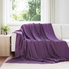 vidaXL Pături de aruncat 6 pcs Violet 270 x 240 cm Molton