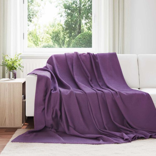 vidaXL Pături de aruncat 6 pcs Violet 270 x 240 cm Molton