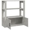 vidaXL Servantă, gri beton, 80x30x90 cm, lemn prelucrat