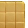 vidaXL Scaune de bucătărie, 2 buc., galben, material textil