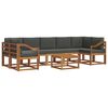 vidaXL Set de canapele de exterior 8 buc. Natural și Antracit