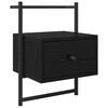 vidaXL Dulap de noapte Stejar Negru 35 x 30 x 51 cm Lemn prelucrat