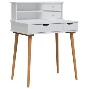 vidaXL Set de Dressing FAUSKE 2 buc. Alb 76 x 50 x 103,5 cm