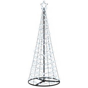 vidaXL Brad de Crăciun spiralat cu LED, cu bază EKENAS 180 cm