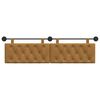 vidaXL Cap de pat suspendat Pe perete Maro 170 x 55 x 7 cm Catifea