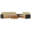 vidaXL Set de canapele de exterior 6 pcs Natural și Bej