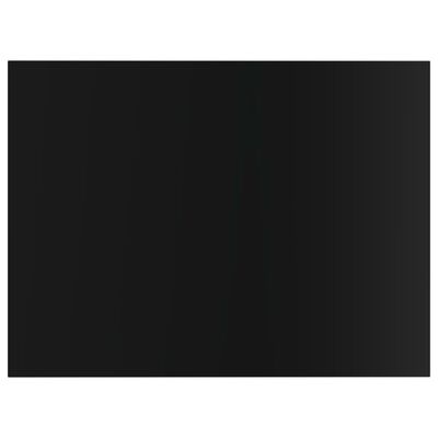 vidaXL Plăci bibliotecă, negru extralucios, 8 buc, 40 x 30 x 1,5 cm, PAL
