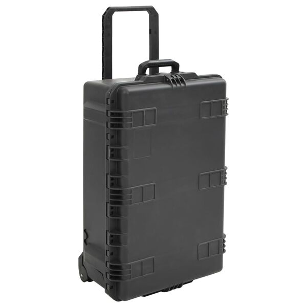 vidaXL Carcasă de transport portabilă, negru, 79,5x51,5x30,5 cm, PP