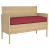 vidaXL Set de perne pentru palet 2 pcs bordo 150 x 40 x 8 cm