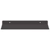 vidaXL Raft de perete cu raft Pe perete 2 pcs Negru 30 x 17,5 x 2,5 cm