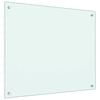 vidaXL Panou antistropi de bucătărie, culoare lapte, 70x60 cm, sticlă securizată
