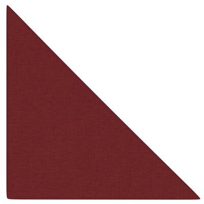 vidaXL Panouri de perete, 12 buc., roșu vin, 30x30 cm, textil, 0,54 m²