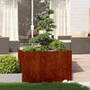 vidaXL Jardinieră Rusty 120x80x80 cm Oțel pentru intemperii