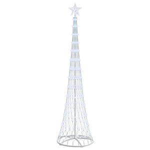 vidaXL Brad de Crăciun LED Alb rece 250 cm Metal