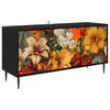 vidaXL Cabinet TV GENNEP 102 x 33 x 51 cm Stejar Negru Lemn prelucrat