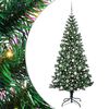vidaXL Pom de Crăciun artificial pre-iluminat cu 300 LED Verde 210 cm