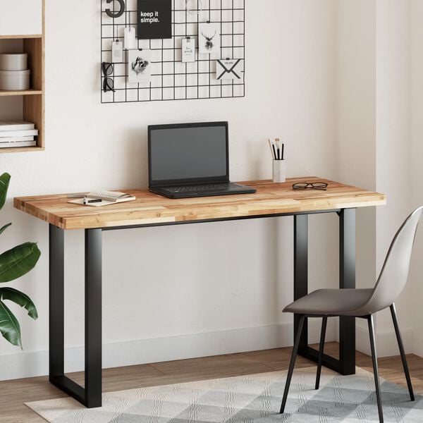 vidaXL Blat de masă, 120x60x4 cm, dreptunghiular, lemn masiv de acacia