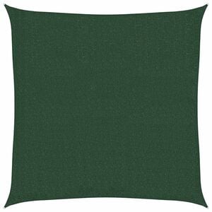 vidaXL P&acirc;nză parasolar, verde &icirc;nchis, 160 g / m&sup2;, 2x2 m, HDPE