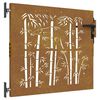 vidaXL Poartă de grădină 85 x 75 cm Oțel vopsit &icirc;n pulbere Blocat