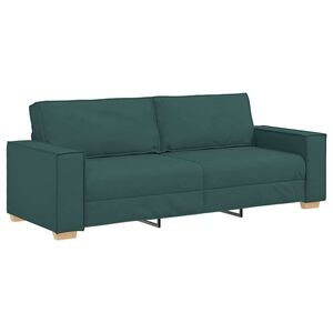 vidaXL Canapea Verde &icirc;nchis 220 x 80 x 84 cm țesătură