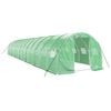 vidaXL Seră cu cadru din oțel, verde, 42 m&sup2;, 14x3x2 m