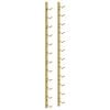 vidaXL Suport sticle de vin, de perete, 12 sticle, auriu, fier