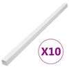 vidaXL Șine de cabluri, 60x60 mm, 10 m, PVC