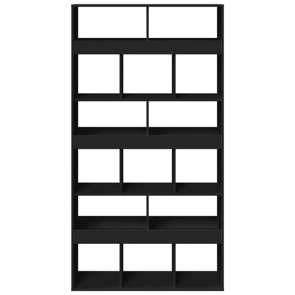 vidaXL Separator de cameră, negru, 100x33x187,5 cm, lemn prelucrat