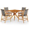 vidaXL Set mobilier de grădină, 5 piese, lemn masiv de acacia