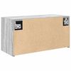 vidaXL Dulap perete baie, gri sonoma, 60x25x30 cm, lemn prelucrat