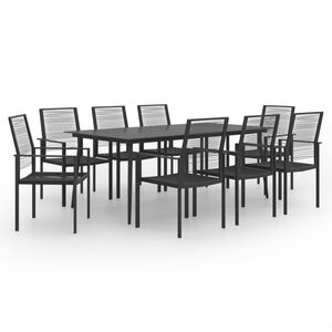 vidaXL Set mobilier de grădină, 9 piese