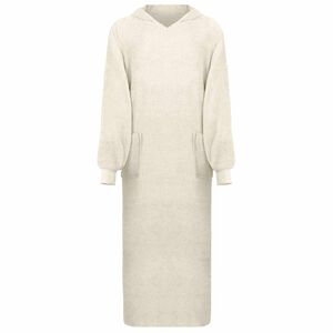 vidaXL Hanorac pătură KINN Crem XXL Bumbac