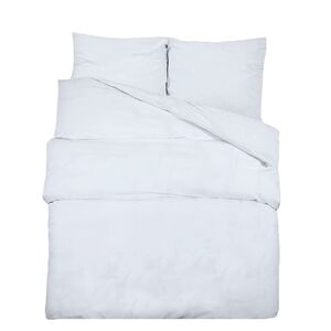 vidaXL Set cu husă de pilotă, alb, 200x200 cm, bumbac