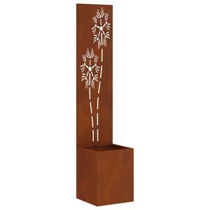 vidaXL Ecran de intimitate pentru grădină Ruginit 32 x 32 x 150 cm
