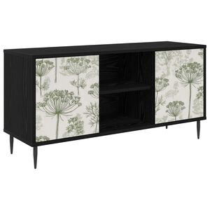 vidaXL Cabinet TV GOTHA 102 x 33 x 51 cm Stejar Negru Lemn prelucrat