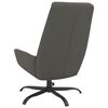 vidaXL Scaun de relaxare, gri &icirc;nchis, catifea