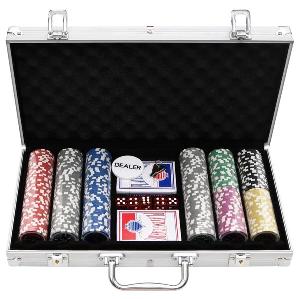 vidaXL Set de jetoane de poker 300 buc. 11,5 g
