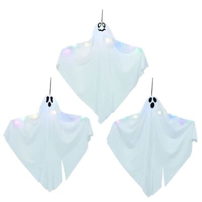 Fantome Halloween suspendate 3 buc. albe 52 x 62 cm